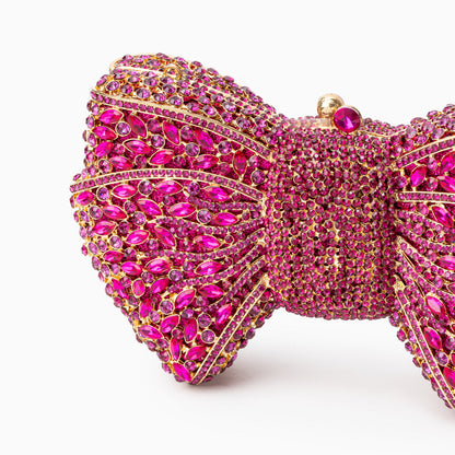 Hot Pink Isabella Clutch Bag