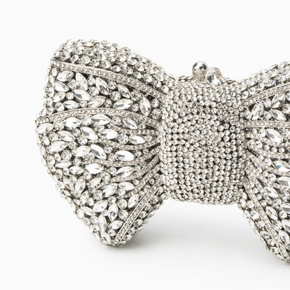 Isabella Silver Clutch Bag