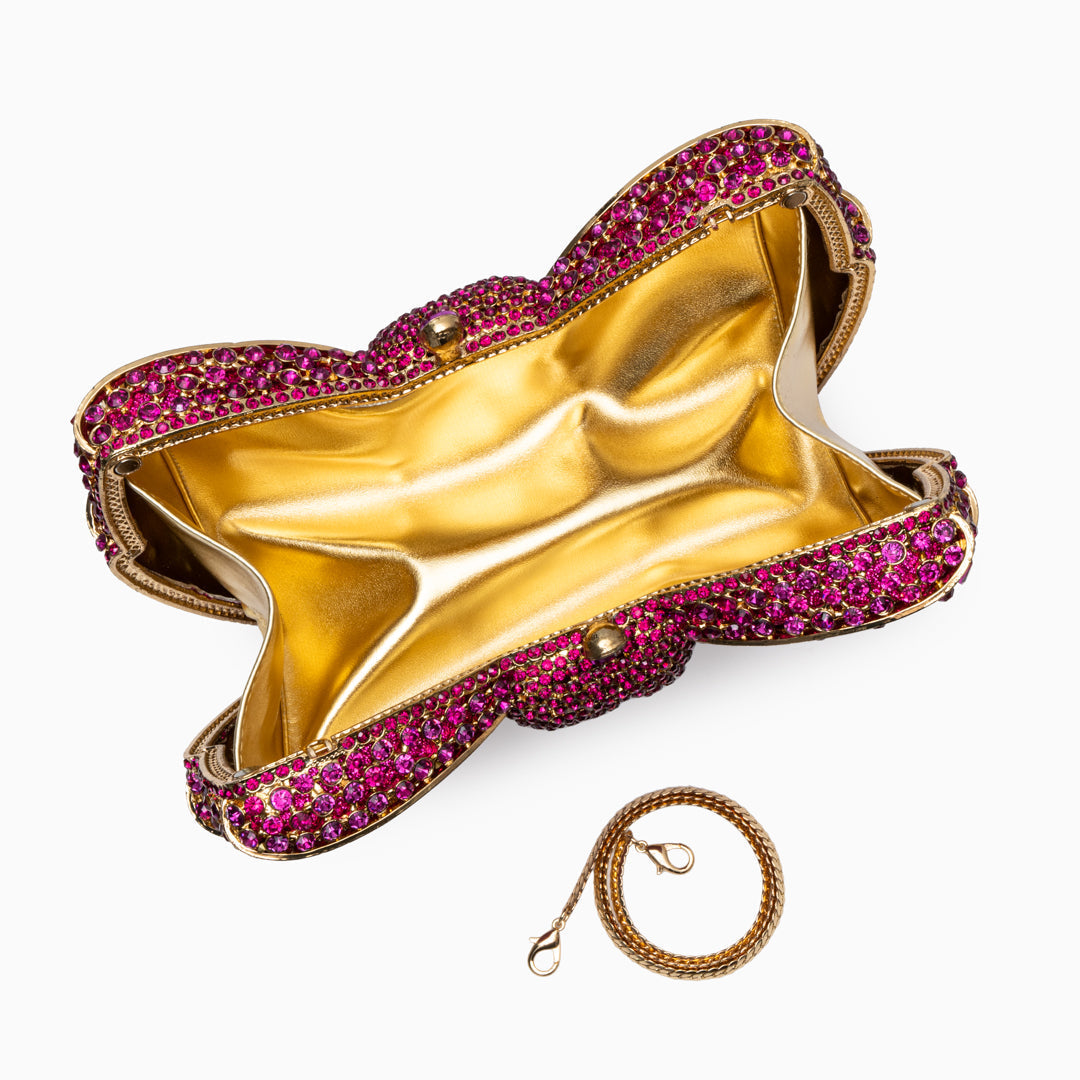 Hot Pink Isabella Clutch Bag