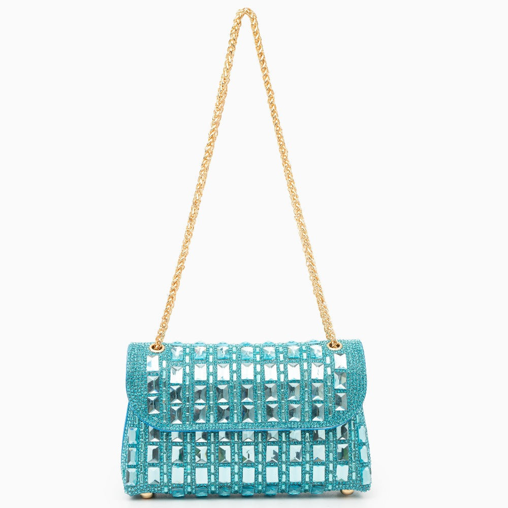 Ayesha Clutch Bag With Gemstones