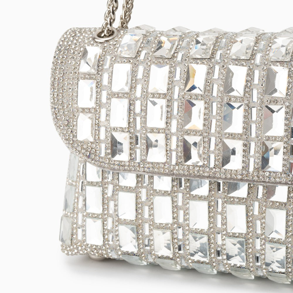 Ayesha Clutch Bag With Gemstones