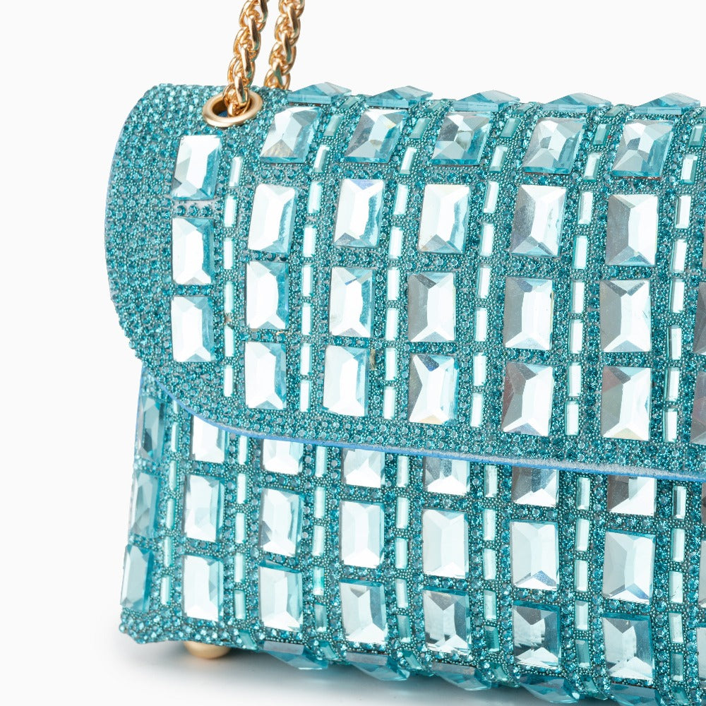 Ayesha Clutch Bag With Gemstones