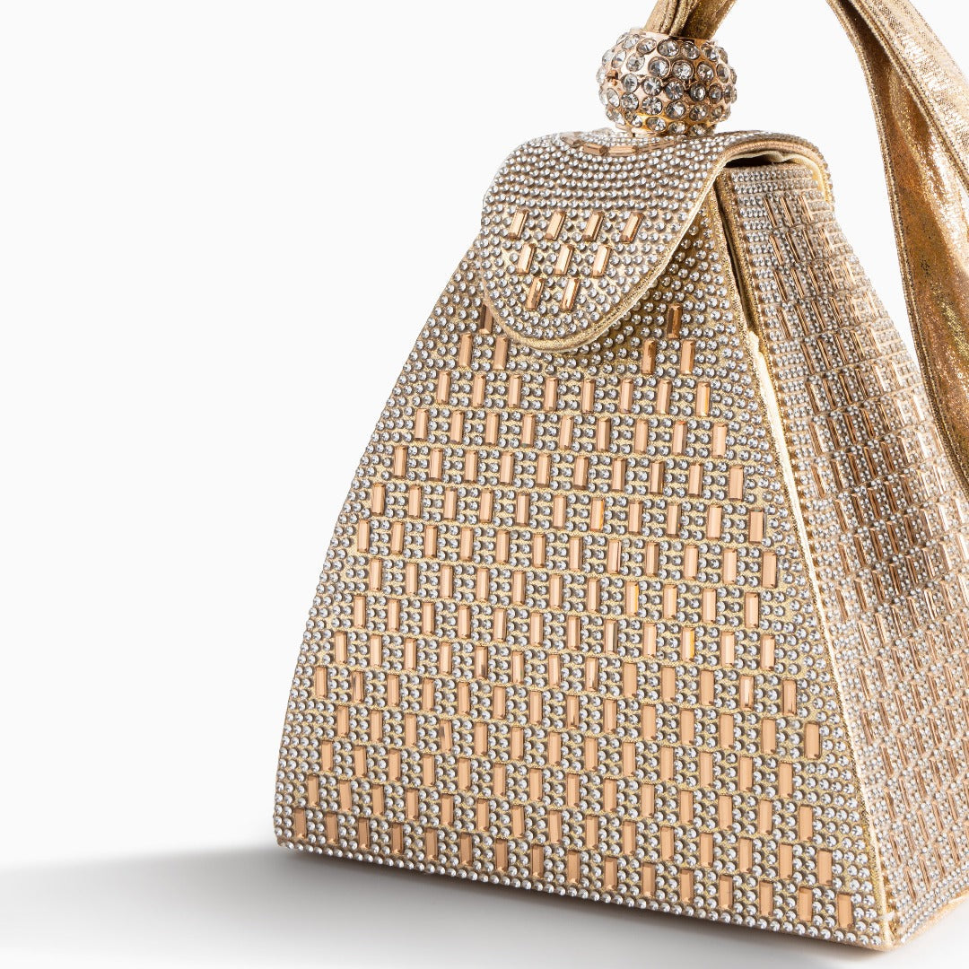 Pyramid Crystal Handbag