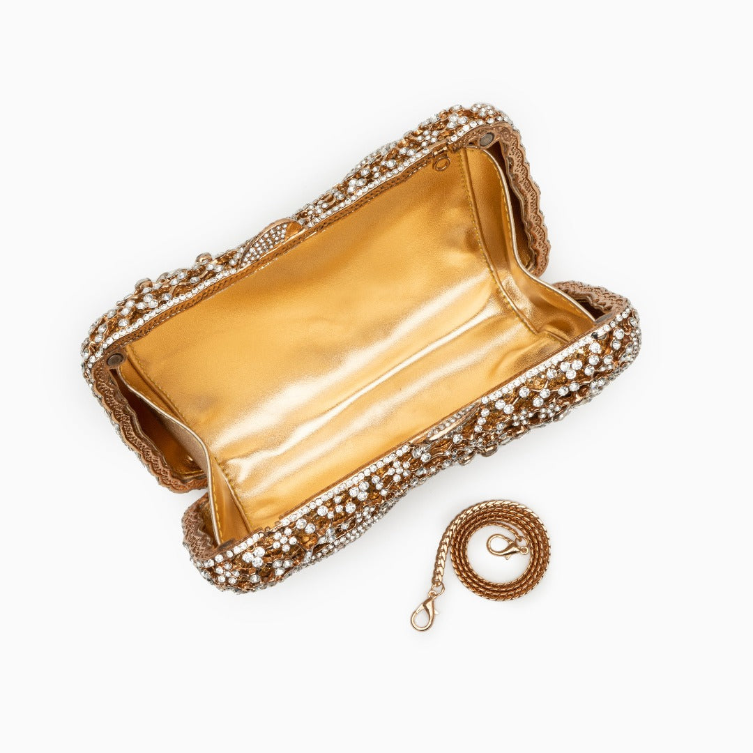 Rhea Crystal Clutch Bag