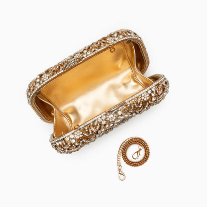 Athena Rhinestone Clutch Bag
