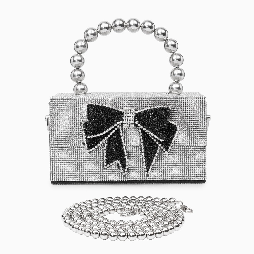 Celia Pearl Chain Bow Bag