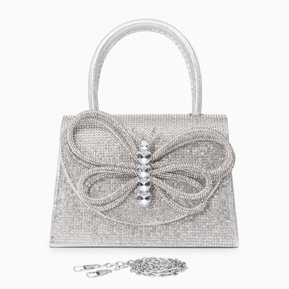 Rhinestone Butterfly Handbag