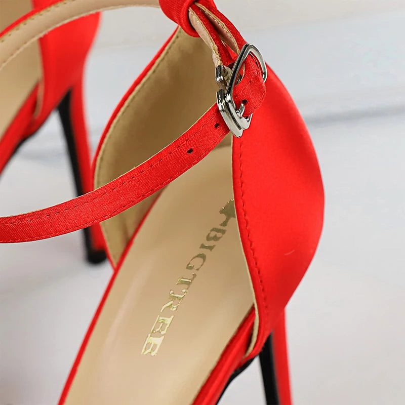Green Blue Women Pumps High Heels Office Shoes Fashion Sexy