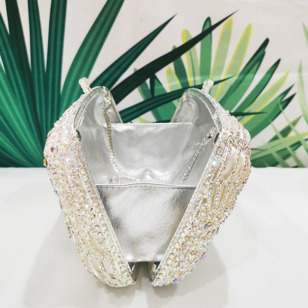 Sparkling Foliage Clutch Bag