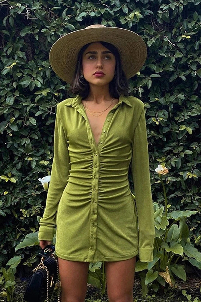 Elegant Long Sleeve Bodycon Mini Dress
