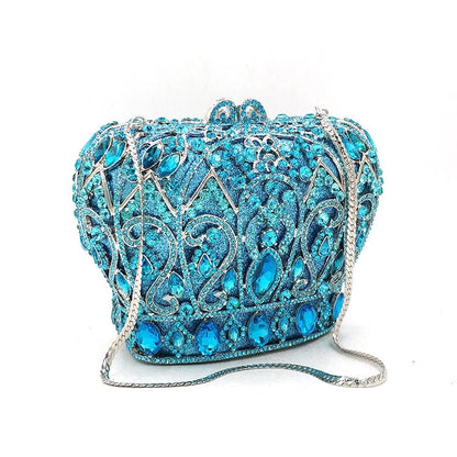 Crystal Crown Evening Bag