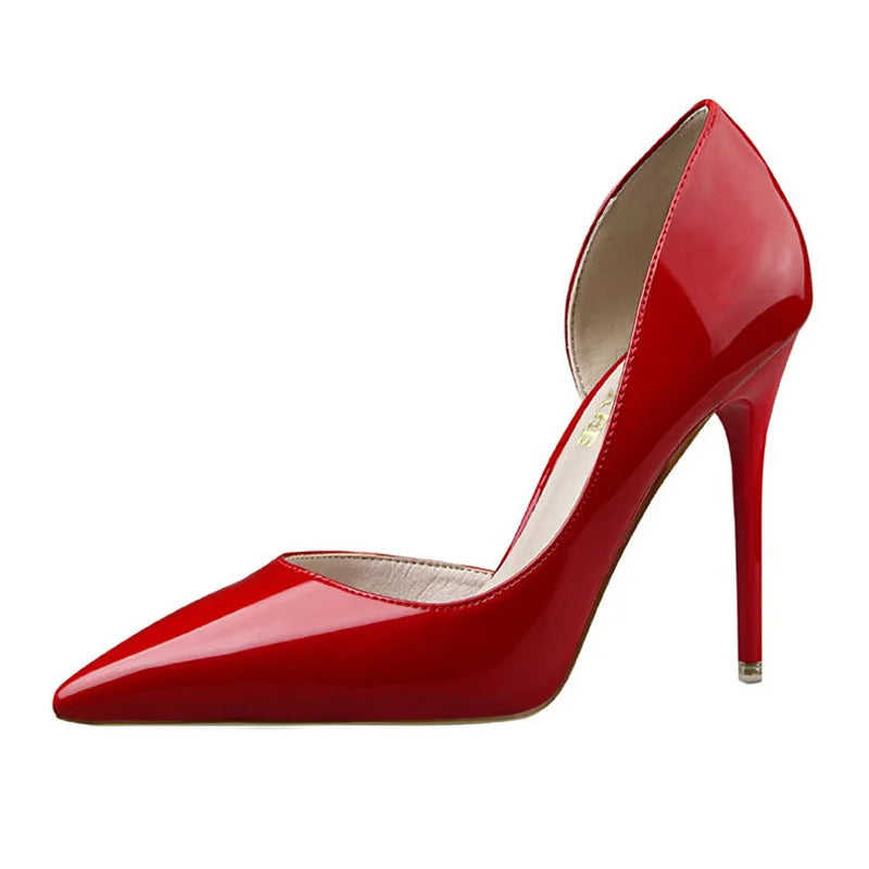 Patent Leather Stiletto Heels For Women - Sexy Party Pumps