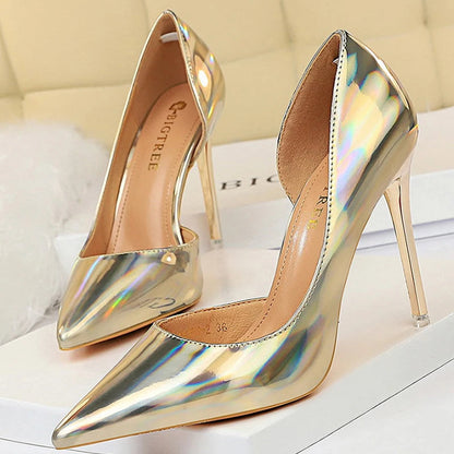 Patent Leather Woman Pumps - Sexy High Heels For Women