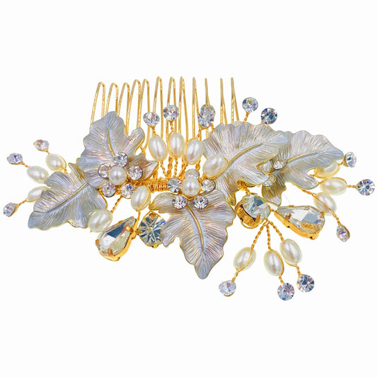 Selena Hair Comb For Weddings And Brides Gold