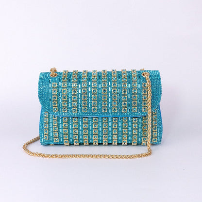 Chantal Clutch Bag With Diamond Detail