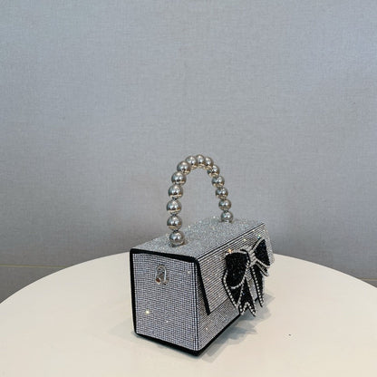 Celia Pearl Chain Bow Bag