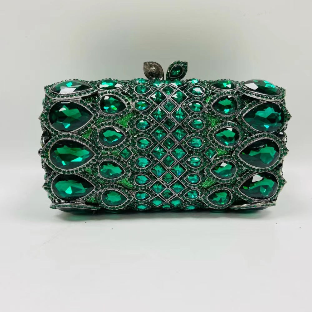 Rhinestone Crystal Clutch Bag By Reina