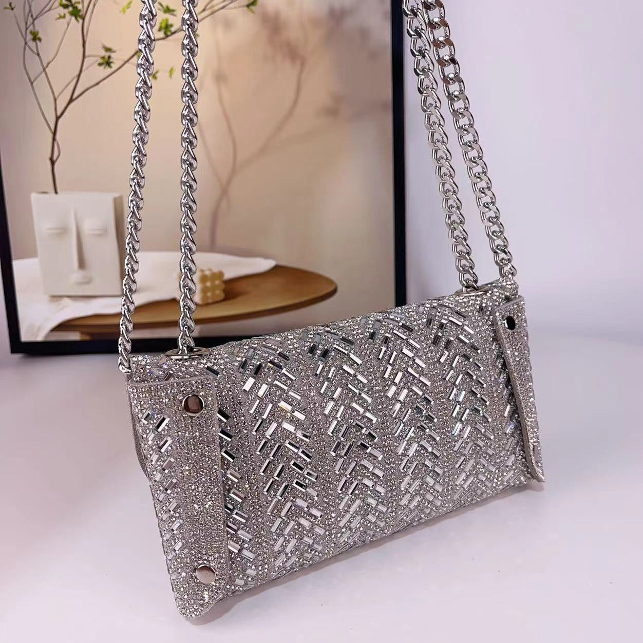 Crystals Clutch By Sharleen