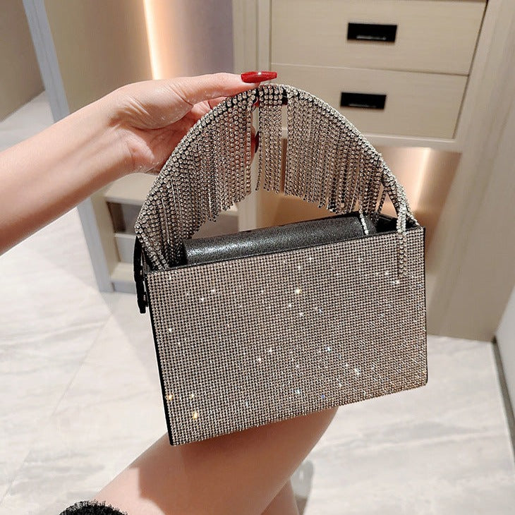 Sparkling Tassel Handbag By Natalie