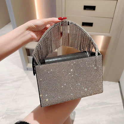 Sparkling Tassel Handbag By Natalie