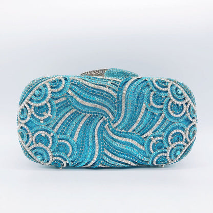 Rhinestone Clutch Bag By Evelyn