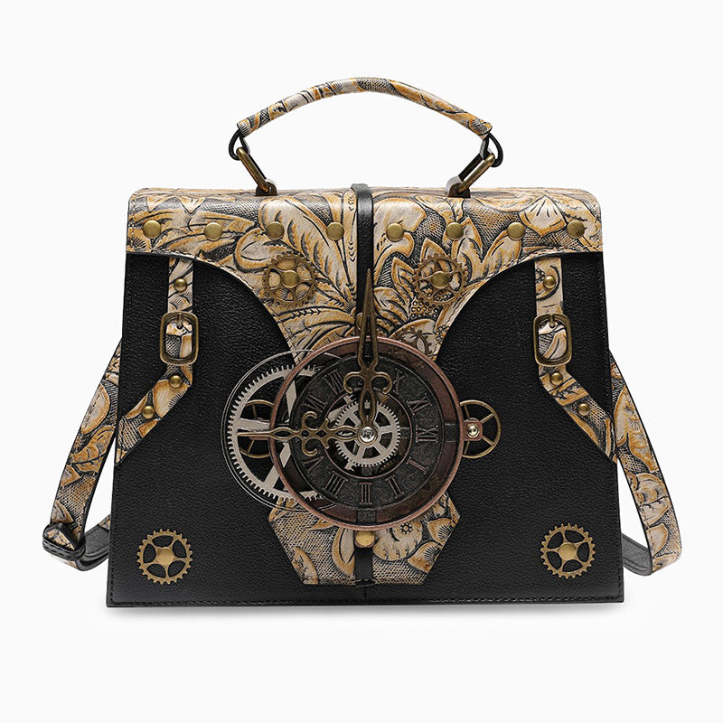 Vintage Genuine Leather Messenger Bag By Sellene