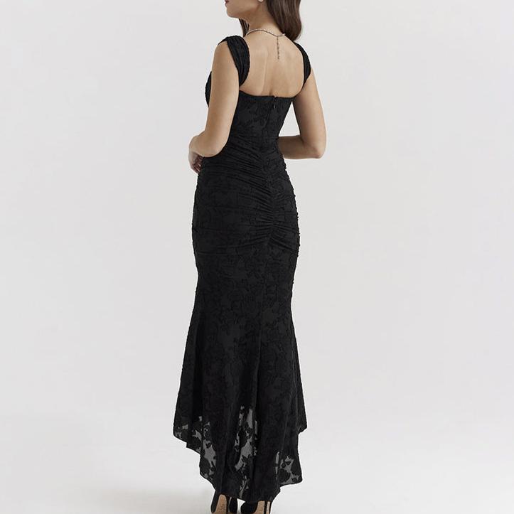 Floral Lace Off-Shoulder Bodycon Dress