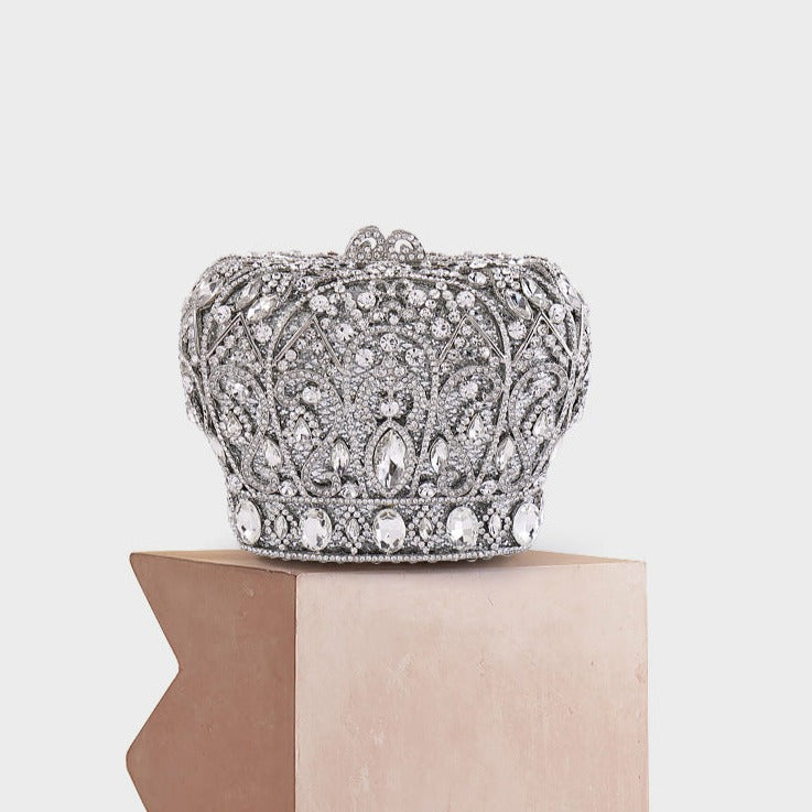 Crystal Crown Evening Bag