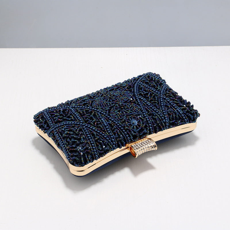 Kaia Elegant Beaded Clutch