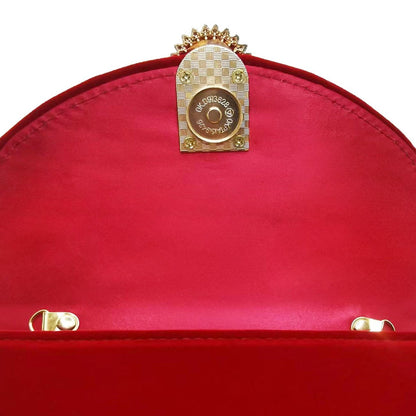 Red Velvet Handbag By Priscilla