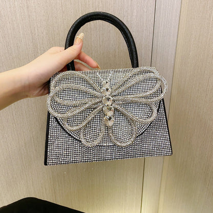 Rhinestone Butterfly Handbag