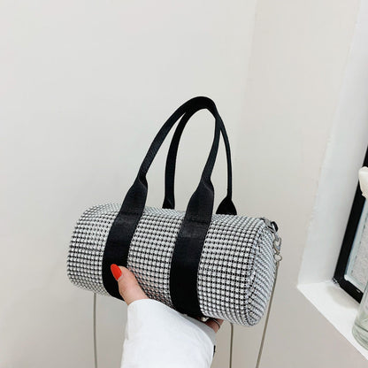Rhinestone-Embellished Rose Handbag