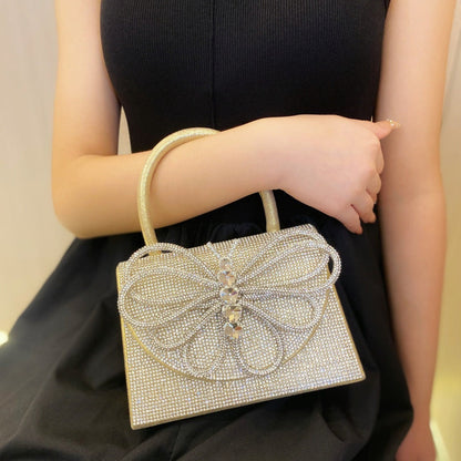 Rhinestone Butterfly Handbag