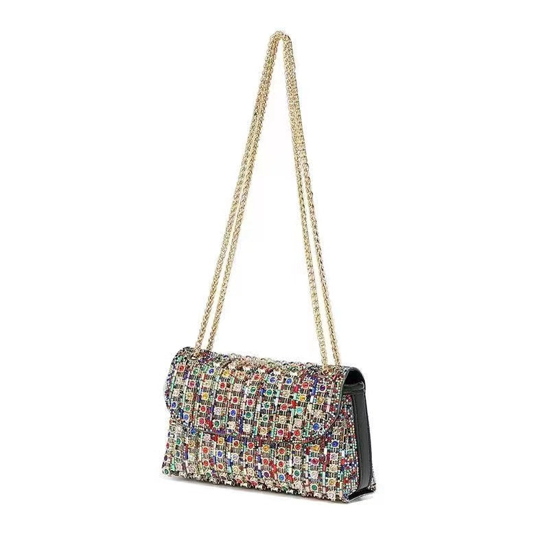 Kristi Diamond Chain Bag