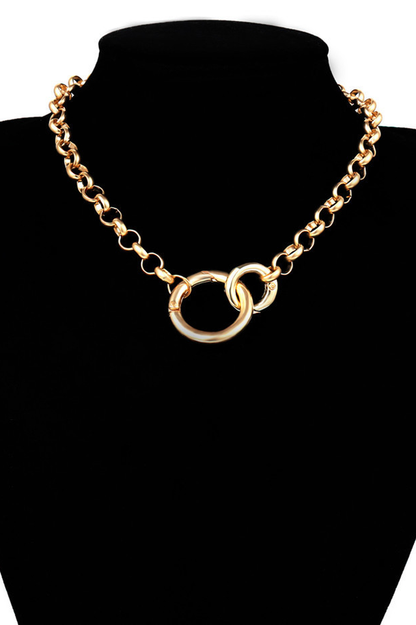 Interwoven Necklace Gold