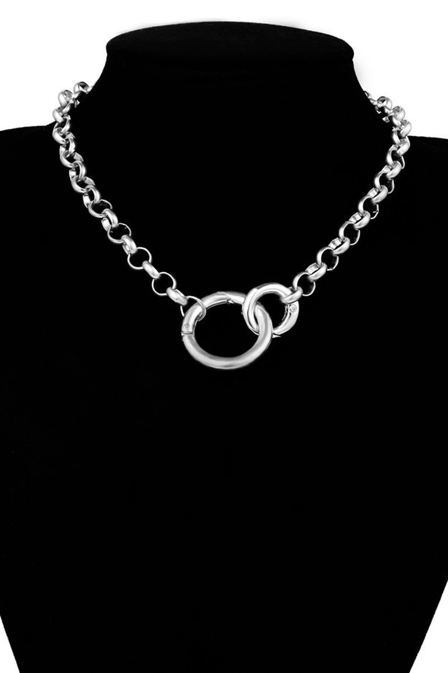Interwoven Necklace Silver