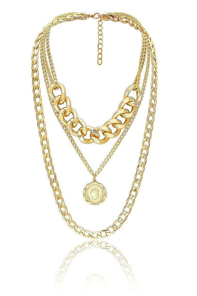 Cuban Choker Necklace Punk Style Miami Gold