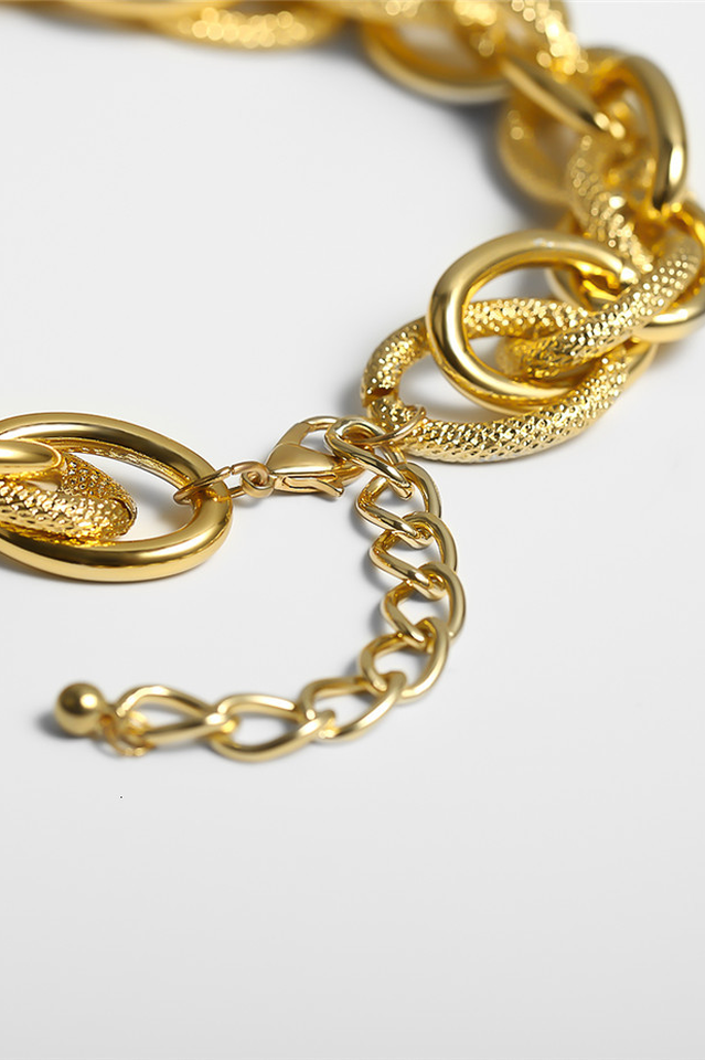 Punk Style Lock Choker Necklace