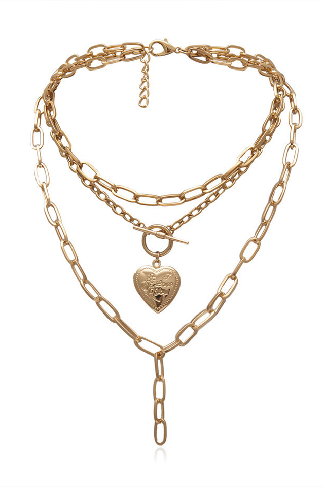 Cuban Punk Choker Necklace Gold