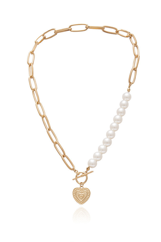 Baroque Pearl Angel Pendant Gothic Choker Necklace