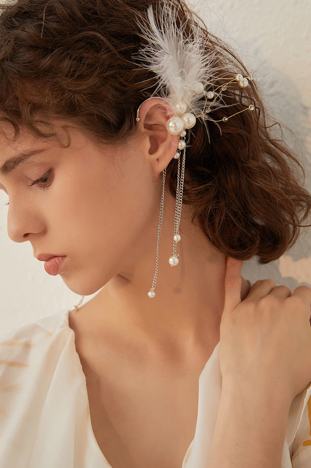 Tassel Feather Earrings