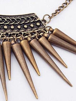 Vintage Chain Rivet Necklace
