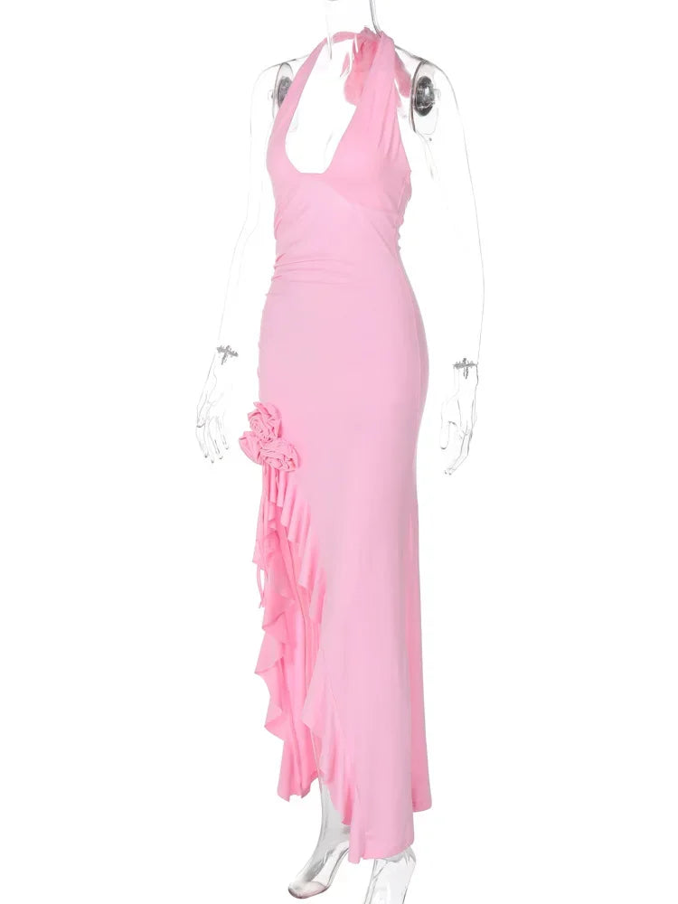 Lyrica Halter Corsage Dress