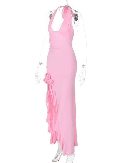 Lyrica Halter Corsage Dress
