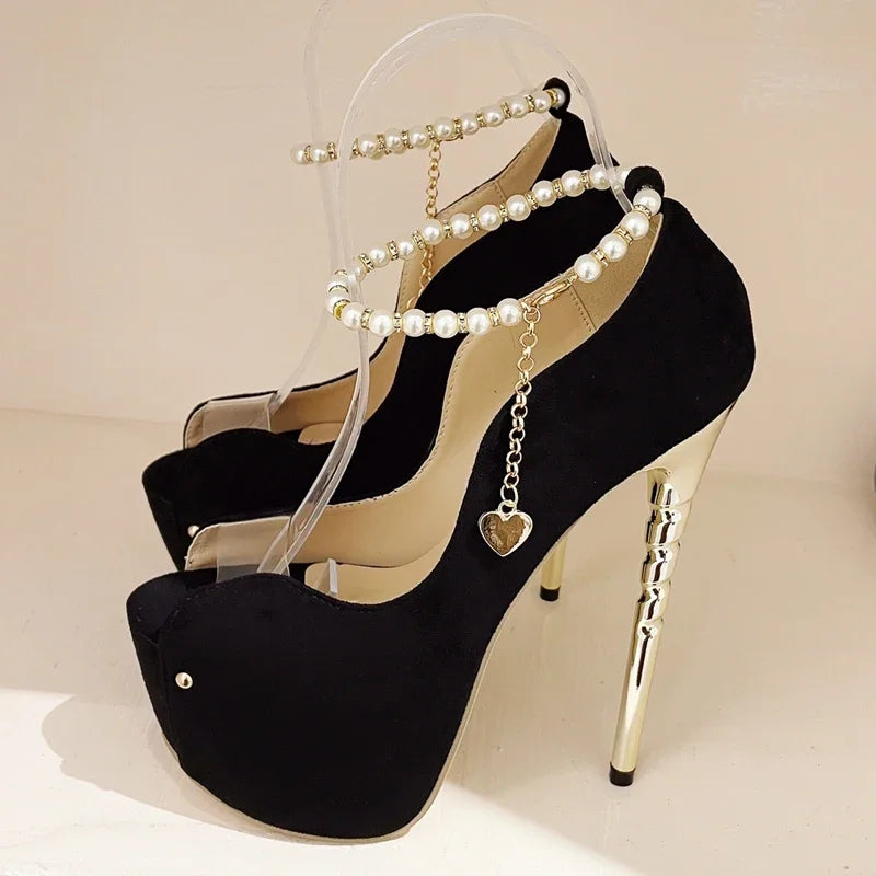 Thin High Heels Pumps For Women Wedding Party Prom Sandals