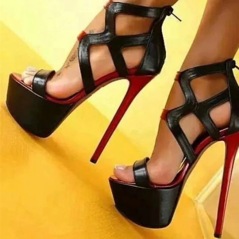Peep Toe Extreme High Heels Sandals For Women