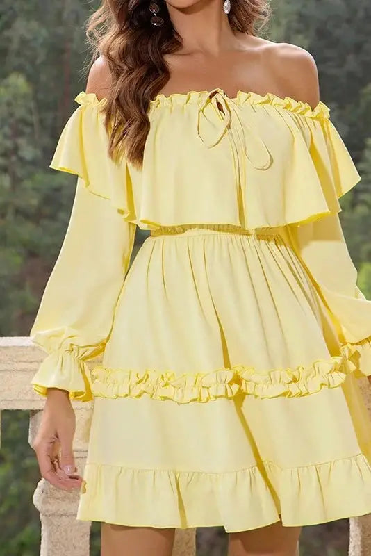 Off Shoulder Mini Dress