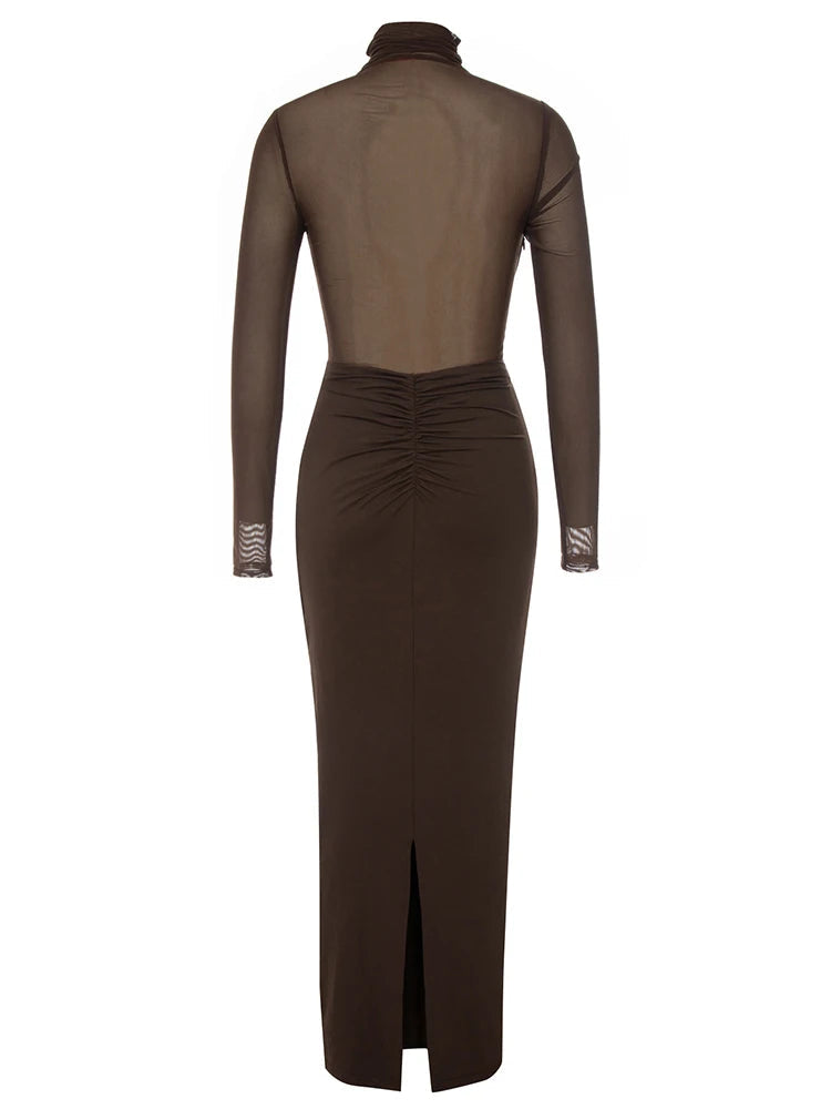 Bethany Mesh Patchwork Dress