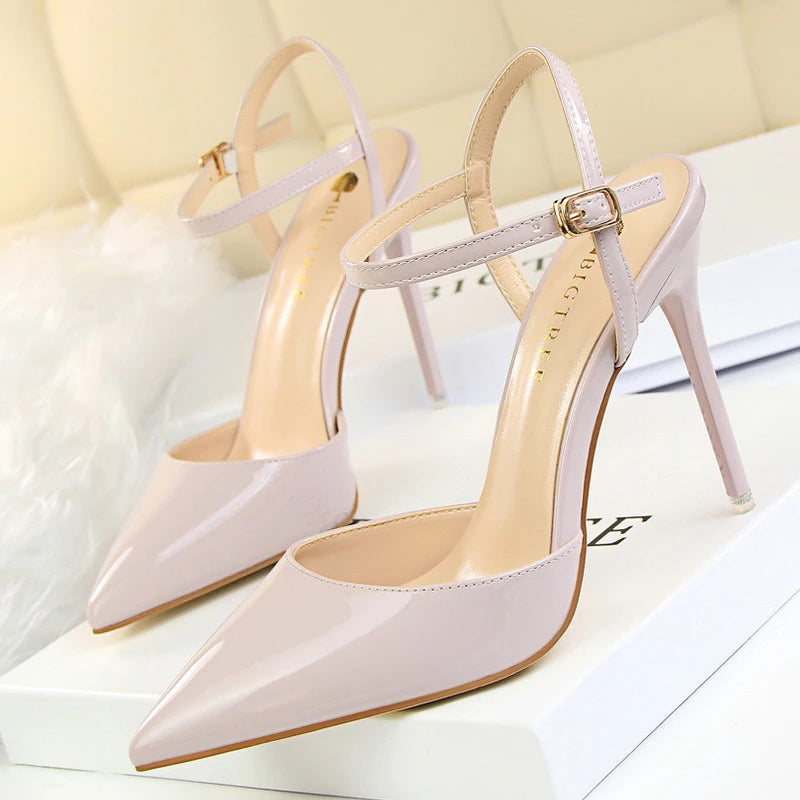 Patent Leather Stiletto Heels For Women - Sexy Party Pumps