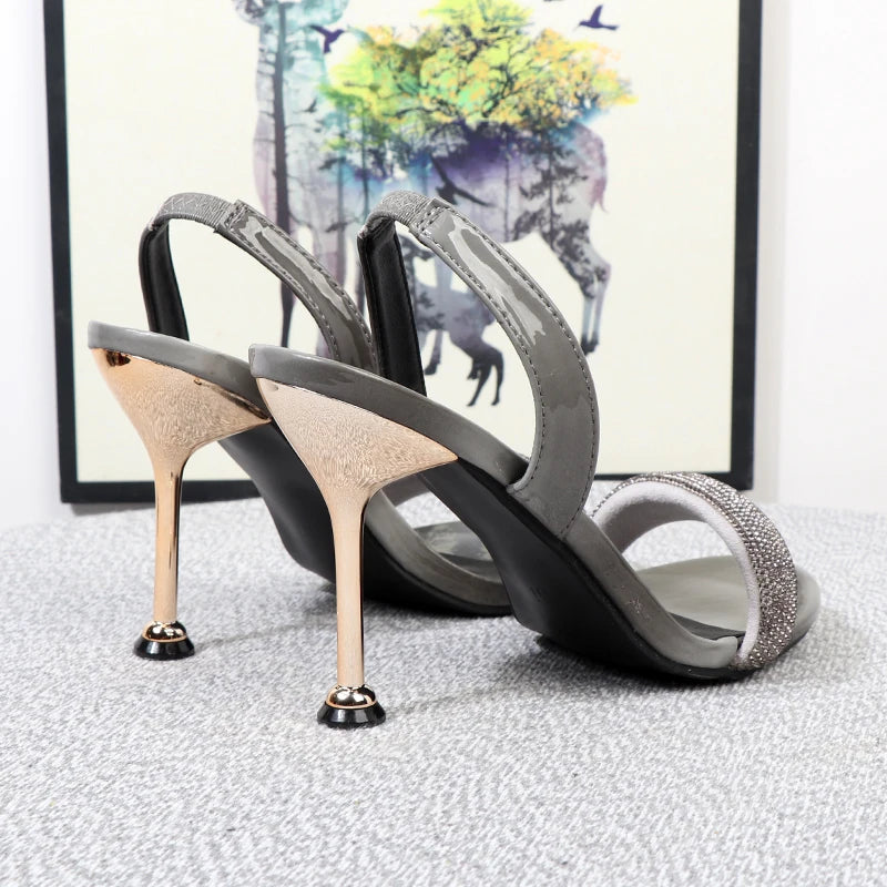 Summer Colored Stiletto Sandals For Women
